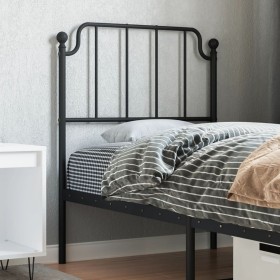 Cabecero de metal negro 75 cm de , Cabeceros y pies de cama - Ref: Foro24-373913, Precio: 19,28 €, Descuento: %
