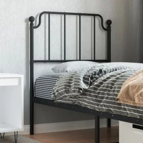 Cabecero de metal negro 75 cm de , Cabeceros y pies de cama - Ref: Foro24-373913, Precio: 19,02 €, Descuento: %