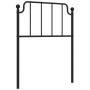 Cabecero de metal negro 75 cm de , Cabeceros y pies de cama - Ref: Foro24-373913, Precio: 19,28 €, Descuento: %