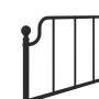 Cabecero de metal negro 75 cm de , Cabeceros y pies de cama - Ref: Foro24-373913, Precio: 19,28 €, Descuento: %