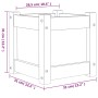 Jardinera madera maciza de abeto Douglas 31x31x31 cm de , Maceteros y jardineras - Ref: Foro24-837400, Precio: 25,23 €, Descu...