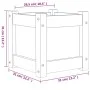 Jardinera madera maciza de abeto Douglas 31x31x31 cm de , Maceteros y jardineras - Ref: Foro24-837400, Precio: 24,93 €, Descu...