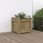 Jardinera madera maciza de pino impregnada 31x31x31 cm de , Maceteros y jardineras - Ref: Foro24-837402, Precio: 29,10 €, Des...