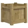 Jardinera madera maciza de pino impregnada 31x31x31 cm de , Maceteros y jardineras - Ref: Foro24-837402, Precio: 29,10 €, Des...