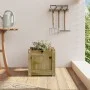 Jardinera madera maciza de pino impregnada 31x31x31 cm de , Maceteros y jardineras - Ref: Foro24-837402, Precio: 29,10 €, Des...