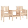 Banco de jardín con mesa 2 plazas madera maciza de pino de , Bancos de jardín - Ref: Foro24-825149, Precio: 135,29 €, Descuen...