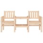 Banco de jardín con mesa 2 plazas madera maciza de pino de , Bancos de jardín - Ref: Foro24-825149, Precio: 135,29 €, Descuen...