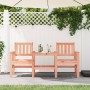 Banco de jardín con mesa 2 plazas madera maciza abeto Douglas de , Bancos de jardín - Ref: Foro24-825154, Precio: 150,16 €, D...