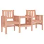 Banco de jardín con mesa 2 plazas madera maciza abeto Douglas de , Bancos de jardín - Ref: Foro24-825154, Precio: 148,13 €, D...