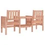 Banco de jardín con mesa 2 plazas madera maciza abeto Douglas de , Bancos de jardín - Ref: Foro24-825154, Precio: 148,13 €, D...