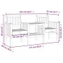 Banco de jardín con mesa 2 plazas madera maciza abeto Douglas de , Bancos de jardín - Ref: Foro24-825154, Precio: 148,13 €, D...