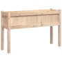 Jardinera con patas madera maciza de pino 110x31x70 cm de , Maceteros y jardineras - Ref: Foro24-837564, Precio: 65,42 €, Des...
