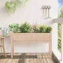 Jardinera con patas madera maciza de pino 110x31x70 cm de , Maceteros y jardineras - Ref: Foro24-837564, Precio: 65,42 €, Des...