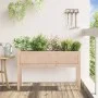 Jardinera con patas madera maciza de pino 110x31x70 cm de , Maceteros y jardineras - Ref: Foro24-837564, Precio: 59,81 €, Des...