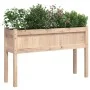 Jardinera con patas madera maciza de pino 110x31x70 cm de , Maceteros y jardineras - Ref: Foro24-837564, Precio: 59,81 €, Des...