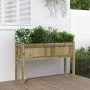 Jardinera con patas madera de pino impregnada 110x31x70 cm de , Maceteros y jardineras - Ref: Foro24-837572, Precio: 69,09 €,...
