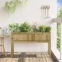 Jardinera con patas madera de pino impregnada 110x31x70 cm de , Maceteros y jardineras - Ref: Foro24-837572, Precio: 69,09 €,...