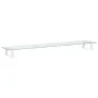 Soporte de monitor vidrio templado y metal blanco 100x20x8 cm de , Bases y elevadores para ordenadores - Ref: Foro24-374218, ...