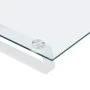 Soporte de monitor vidrio templado y metal blanco 100x20x8 cm de , Bases y elevadores para ordenadores - Ref: Foro24-374218, ...