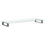 Soporte de monitor vidrio templado y metal negro 100x35x8 cm de , Bases y elevadores para ordenadores - Ref: Foro24-374230, P...