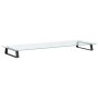 Soporte de monitor vidrio templado y metal negro 100x35x8 cm de , Bases y elevadores para ordenadores - Ref: Foro24-374230, P...
