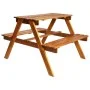 Mesa de pícnic infantil y sombrilla acacia maciza 79x90x60 cm de vidaXL, Mesas de jardín - Ref: Foro24-43990, Precio: 134,84 ...