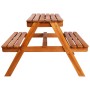 Mesa de pícnic infantil y sombrilla acacia maciza 79x90x60 cm de vidaXL, Mesas de jardín - Ref: Foro24-43990, Precio: 137,76 ...
