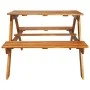 Mesa de pícnic infantil y sombrilla acacia maciza 79x90x60 cm de vidaXL, Mesas de jardín - Ref: Foro24-43990, Precio: 134,84 ...