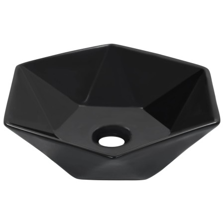 Lavabo 41x36,5x12 cm cerámica negro de vidaXL, Lavabos - Ref: Foro24-143914, Precio: 63,71 €, Descuento: %