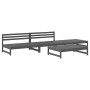 Juego de muebles de jardín 4 pzas madera maciza de pino gris de , Conjuntos de jardín - Ref: Foro24-3186594, Precio: 389,35 €...