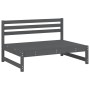 Juego de muebles de jardín 4 pzas madera maciza de pino gris de , Conjuntos de jardín - Ref: Foro24-3186594, Precio: 389,35 €...