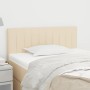 Cabecero de tela color crema 90x5x78/88 cm de , Cabeceros y pies de cama - Ref: Foro24-346219, Precio: 40,06 €, Descuento: %