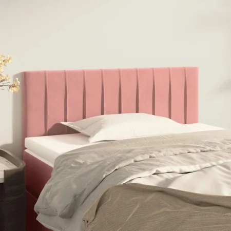 Pink velvet headboard 90x5x78/88 cm by , Headboards and footboards - Ref: Foro24-346227, Price: 48,34 €, Discount: %