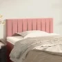 Pink velvet headboard 90x5x78/88 cm by , Headboards and footboards - Ref: Foro24-346227, Price: 48,34 €, Discount: %