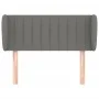 Kopfteil aus dunkelgrauem Stoff, 83 x 23 x 78/88 cm von , Kopf- und Fußteile - Ref: Foro24-3117357, Preis: 47,50 €, Rabatt: %