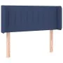 Kopfteil aus blauem Stoff, 103 x 16 x 78/88 cm von , Kopf- und Fußteile - Ref: Foro24-3119002, Preis: 46,92 €, Rabatt: %