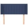 Kopfteil aus blauem Stoff, 103 x 16 x 78/88 cm von , Kopf- und Fußteile - Ref: Foro24-3119002, Preis: 46,92 €, Rabatt: %