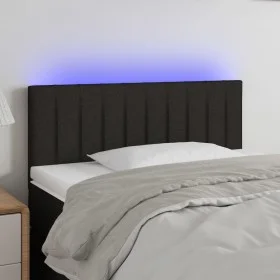 Black fabric headboard with LED 80x5x78/88 cm by , Headboards and footboards - Ref: Foro24-3121826, Price: 38,01 €, Discount: %