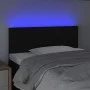 Black fabric headboard with LED 80x5x78/88 cm by , Headboards and footboards - Ref: Foro24-3121826, Price: 38,01 €, Discount: %