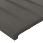 Cabecero con LED de terciopelo gris oscuro 90x5x78/88 cm de , Cabeceros y pies de cama - Ref: Foro24-3121887, Precio: 44,67 €...