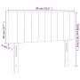 Cabecero con LED de terciopelo gris oscuro 90x5x78/88 cm de , Cabeceros y pies de cama - Ref: Foro24-3121887, Precio: 44,67 €...