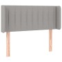 Cabecero con LED de tela gris claro 93x16x78/88 cm de , Cabeceros y pies de cama - Ref: Foro24-3123456, Precio: 59,94 €, Desc...