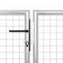 Puerta de jardín de acero plateado 400x150 cm de vidaXL, Puertas de jardín - Ref: Foro24-144349, Precio: 608,11 €, Descuento: %
