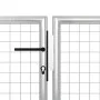 Silver steel garden gate 400x150 cm by vidaXL, garden gates - Ref: Foro24-144349, Price: 596,92 €, Discount: %