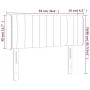 Cream fabric headboard with LED 93x16x78/88 cm by , Headboards and footboards - Ref: Foro24-3123461, Price: 53,41 €, Discount: %