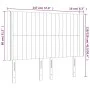 Headboard with LED in dark brown fabric 147x16x118/128 cm by , Headboards and footboards - Ref: Foro24-3124287, Price: 116,61...