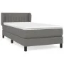 Box spring bed with dark gray fabric mattress 80x200 cm by , Beds and slatted bases - Ref: Foro24-3126358, Price: 336,73 €, D...