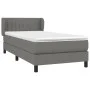 Box spring bed with dark gray fabric mattress 80x200 cm by , Beds and slatted bases - Ref: Foro24-3126358, Price: 336,73 €, D...