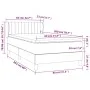 Box spring bed with dark gray fabric mattress 80x200 cm by , Beds and slatted bases - Ref: Foro24-3126358, Price: 336,73 €, D...