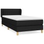 Cama box spring con colchón tela negro 80x200 cm de , Camas y somieres - Ref: Foro24-3126919, Precio: 284,06 €, Descuento: %
